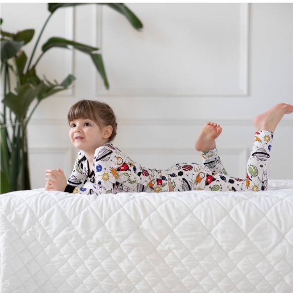 Peregrine Stormy Space Doodle Two-piece Bamboo Pajamas - Picture 2 of 8